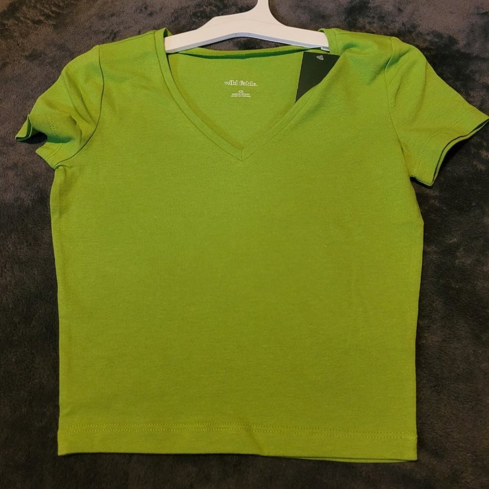 lime green crop top